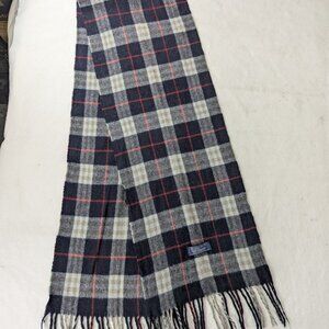 Burberry Cashmere Check Scarf Blue Unisex | Iconic Designer | Fast Shipping